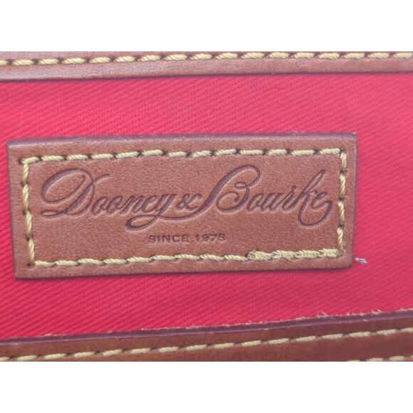 Dooney & Bourke Ostrich Bone Zip Zip Satchel Bone with Brown Ostrich Dots - Picture 6 of 9